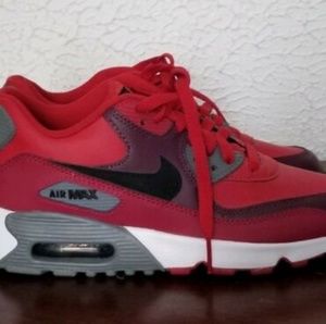 Nike air max 7.5 youth red black and burgundy